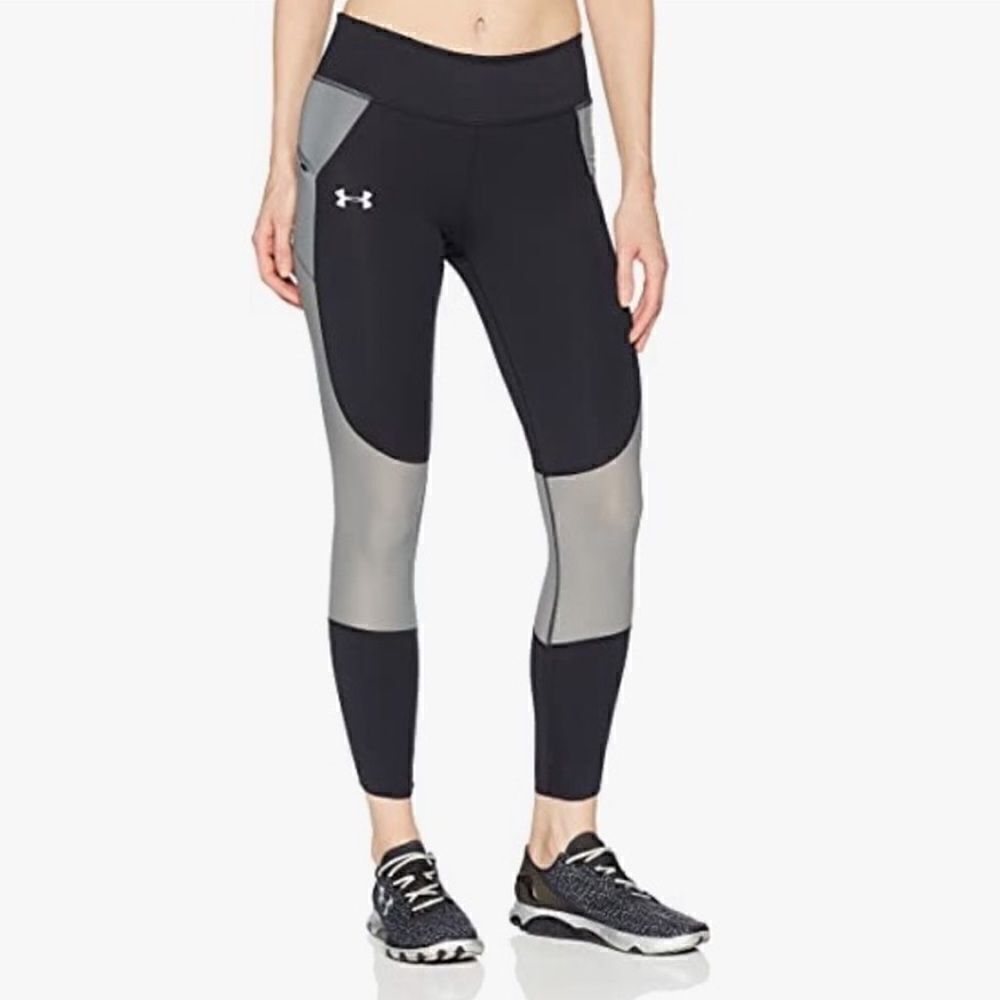 Under Armour Speed Pocket Cropped Ankle Compression Black/Gray